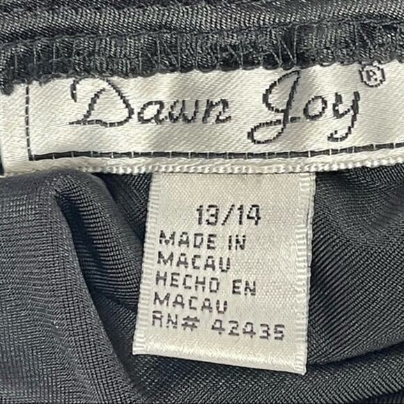 Dawn Joy Vintage Velvet Maxi Dress With Multi Colored Metallic Dots Size 13 Jr - Picture 7 of 10